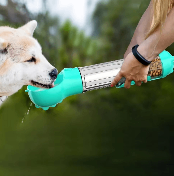PAWVERA Dog Water Bottle and Food Dispenser